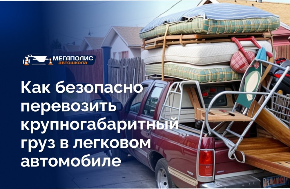 Как безопасно перевозить крупногабаритный груз в легковом автомобиле